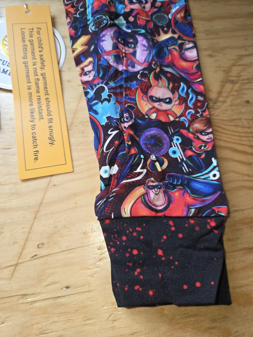 12/18 Bamboo The Incredibles Short-sleeve & Pants Set